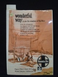 Vintage Unframed Advertisment-Sante Fe Wonderful Way to See the Wonders of the West