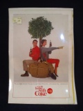 Vintage Unframed Advertisment-things go better with Coke