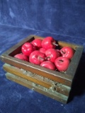 Custom Pine Egg Crate with Apples