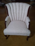 Vintage Mahogany French Provencial Upholstered Chair