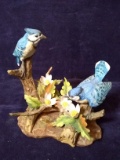 Lefton Porcelain Figure-2 Blue Birds