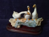 Ceramic Figure with Base-3 Geese