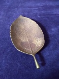Brass Tobacco Leaf Ashtray