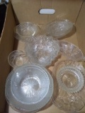 Assorted Clear Glassware