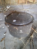 Black Splatterware Enamel Canning Pot with Lid