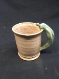 NC Artisan Pottery Mug with Okra Handle