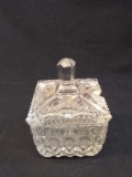 Vintage Crystal Condiment Jar