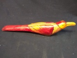Hand painted Wooden Bird Figure