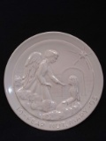 USA Frankoma Pottery Christmas Plate-1995 