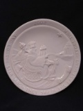 USA Frankoma Pottery Christmas Plate-2002 