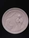 USA Frankoma Pottery Christmas Plate-1996 