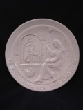 USA Frankoma Pottery Christmas Plate-1997 
