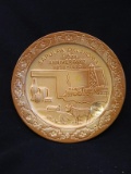USA Frankoma Pottery 1973 Oklahoma 75th Anniversary Plate