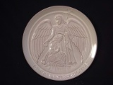 USA Frankoma Pottery Christmas Plate-1973 