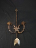 Artisan Western Horseshoe and Spear Wall Sconce