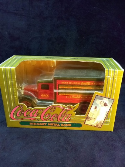 Coca-Cola Die-Cast Metal Bank-NIB