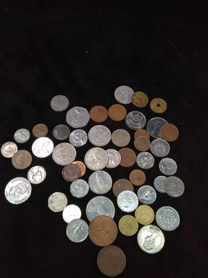 50 Assorted Foreign Coins