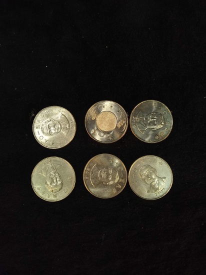 Collection 6 Japanese Coins