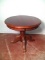 Contemporary Mahogany Pedestal Side Table