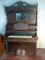 Antique Victorian Walnut Pump Organ by The Harrand Company