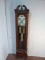 Vintage Mahogany Piper Grandfather Clock with Half Moon Dial