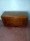 Antique Depression Waterfalls Cedar Blanket Chest with Tray