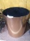 Bronze Colored Plastic Trash Can