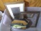 Assorted Framed Pictures, Frames with Tub