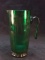 Vintage Forest Green Pitcher with Applied Handle