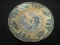 Turn of the Century Blue Decorated Soft Paste Rimmed Bowl