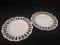 Pair Contemporary Open Lace Plates
