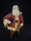 Contemporary Resin Christmas Figurine-Santa with Bell