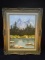 Framed Oil on Canvas with Vintage Frame-Mountain Stream-signed by artist illegible