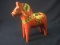 Hand Carved and Painted Wooden Horse
