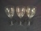 Collection 3 Vintage Etched Stems-Poinsettia Flower Pattern