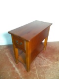 Contemporary Mahogany Single Drawer Side Table