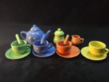 Contemporary Ceramic Battat Tea Set