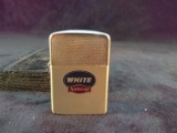 Vintage Park Lighter Aluminum with Advertising Cigarette Lighter
