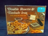 Vintage Double Rosette & Timbale Iron Old New Stock