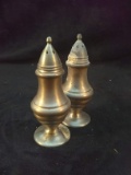 Pair Pewter Salt and Pepper Shakers