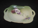 Hand painted German Double Handle Plate