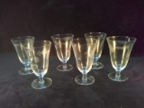 Collection 6 Etched Crystal Stems