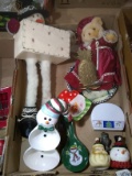 Assorted Christmas Novelties-Snowman Trays, Box