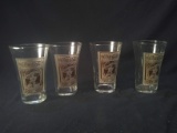 Collection 4 Coca Cola Advertising Glasses