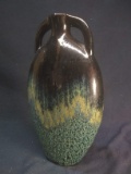Contemporary Pottery Glazed Double Handle Vase