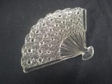 Vintage Glass Fan Button and Bows
