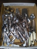 Assorted Flatware, Knives and Napkin Rings
