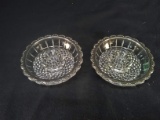 Pair Crystal and Silver Plated Candlesticks