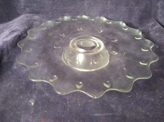 Antique Teardrop Pedestal Cake Plate