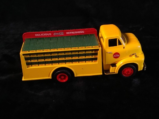 Cast Iron Toy -Yellow Coke Truck